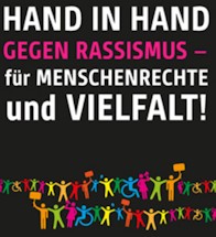 Menschenkette gegen Rassismus